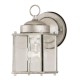 Westinghouse 6468400 One-Light Exterior Wall Lantern, Antique Silver Finish